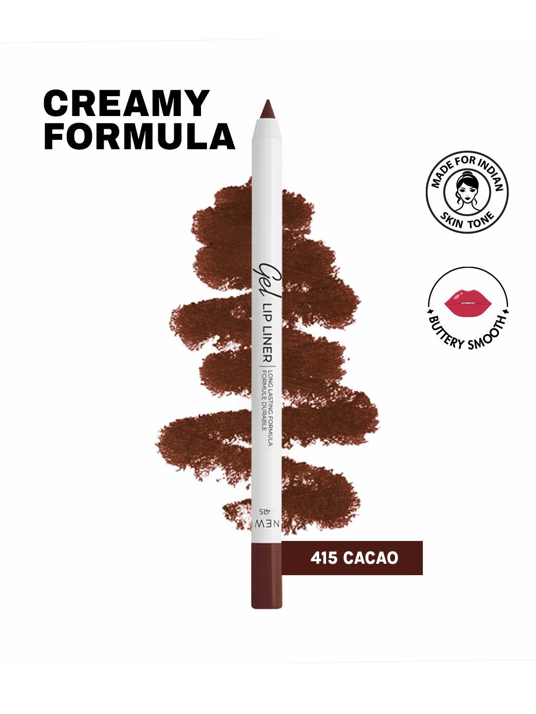 LAMEL Long lasting Gel Lip Liner - Cacao 415 - 1.8 g-picture-18