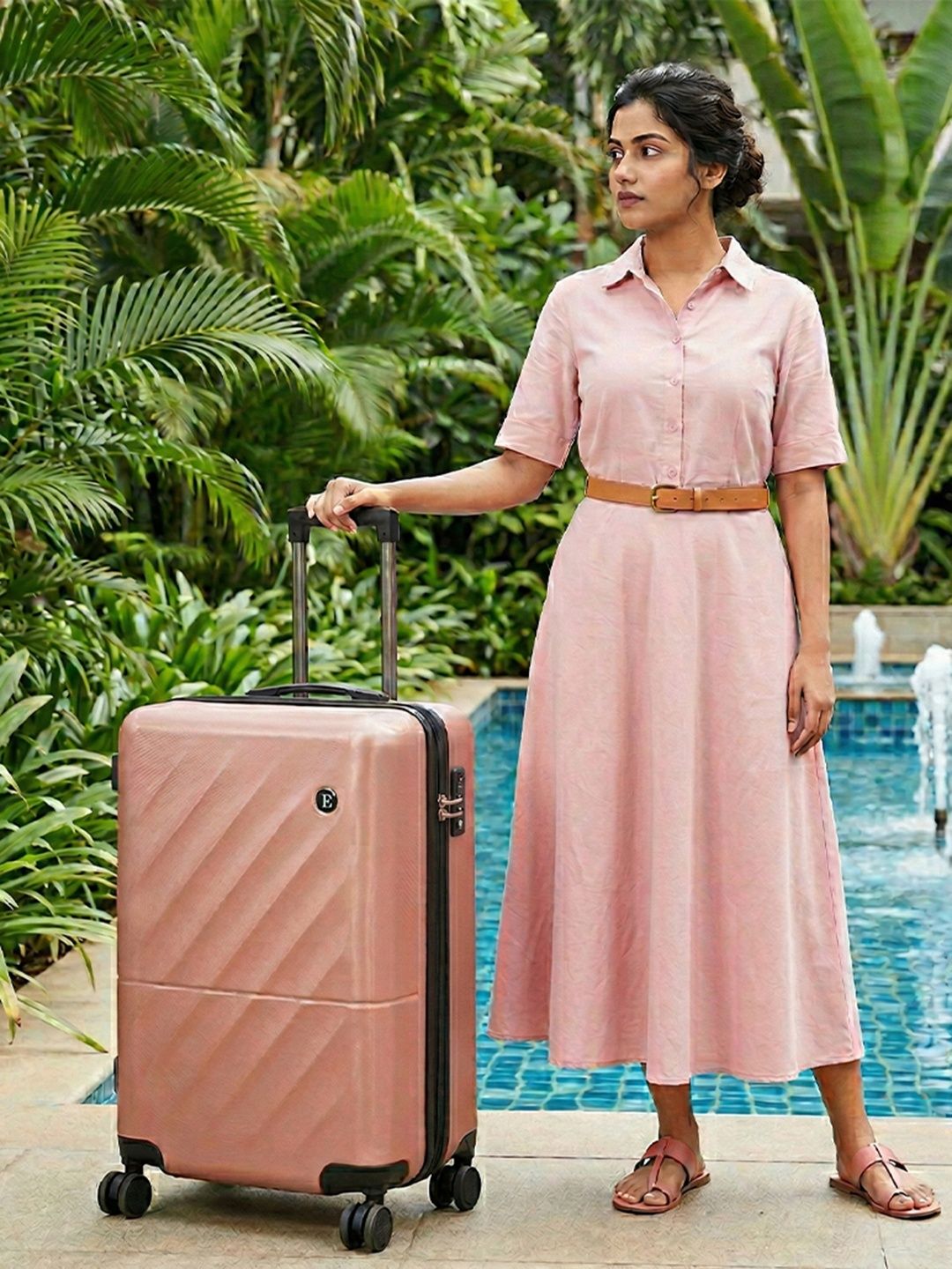 LOUIS POLO SoftSquare Textured Hard-sided Cabin Trolley Suitcase - Volume 47L-picture-35