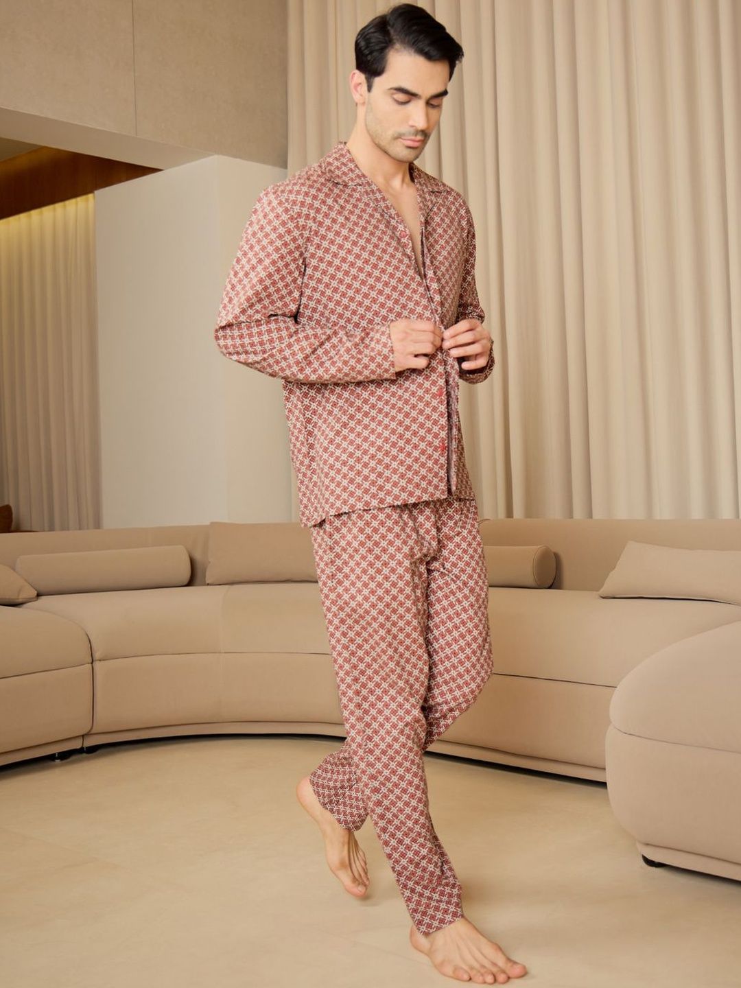 Sweet Dreams Men Printed Night suit-picture-39