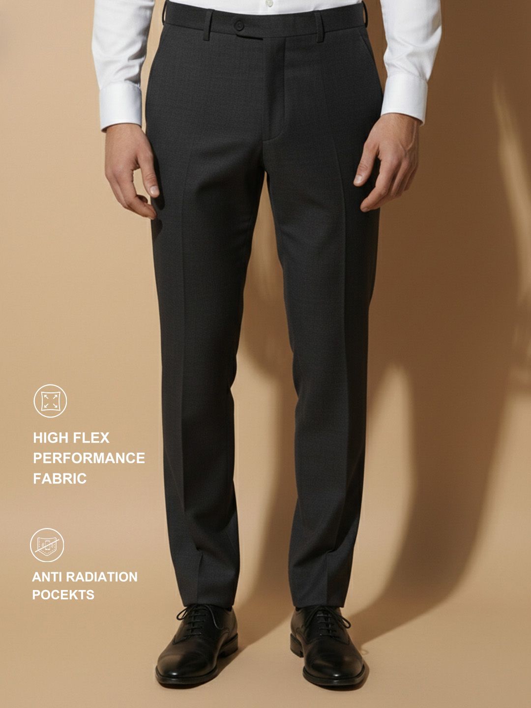 Van Heusen Men Slim Fit Formal Trousers-picture-16