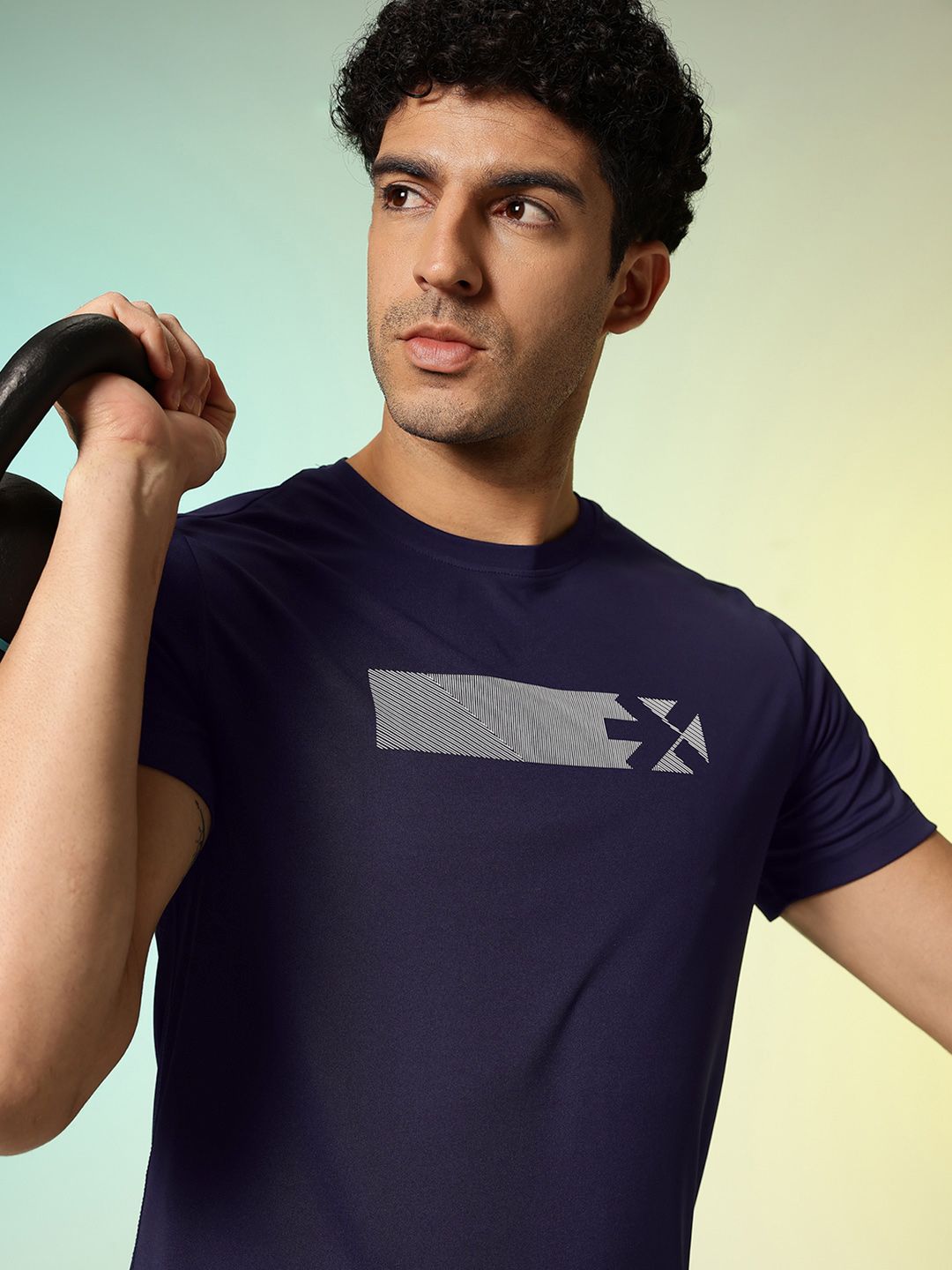 HRX by Hrithik Roshan Brand Logo Printed Rapid-Dry Training T-shirt-picture-32