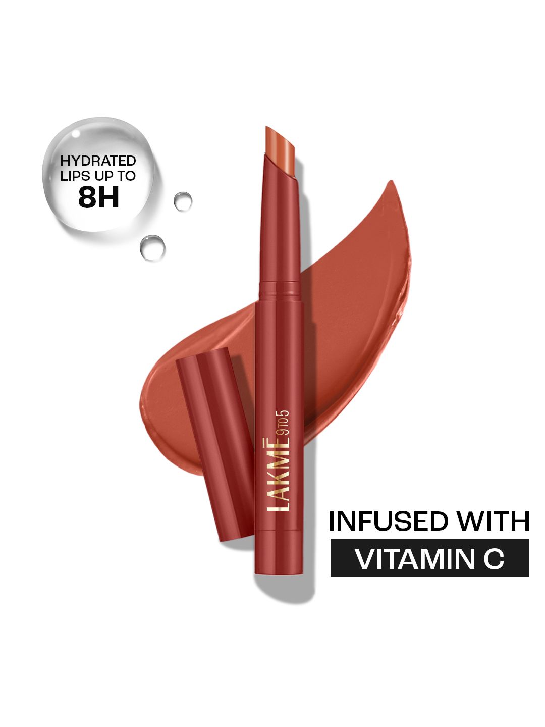 Lakme 9 to 5 Forever Matte Long-Lasting Hydration Lip Crayon with Vitamin C - Classic Nude-picture-14