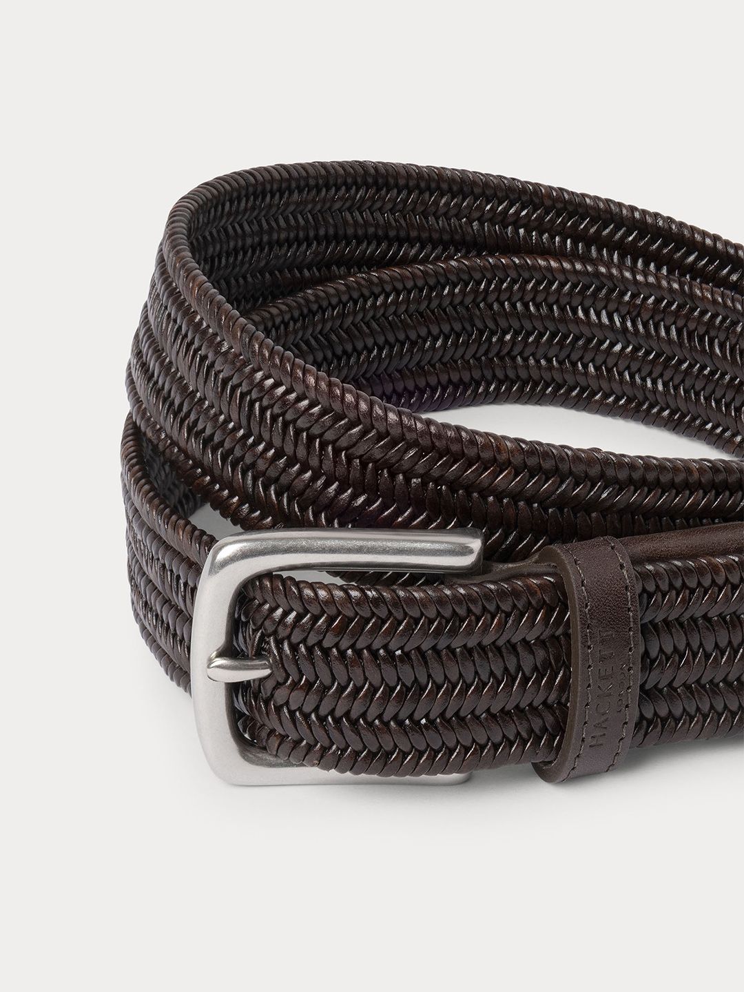 HACKETT LONDON Men Braided Leather Belt-image-35