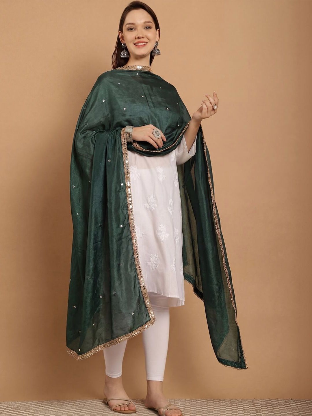 Clora Creation Women Mirror Work Dupatta-picture-33