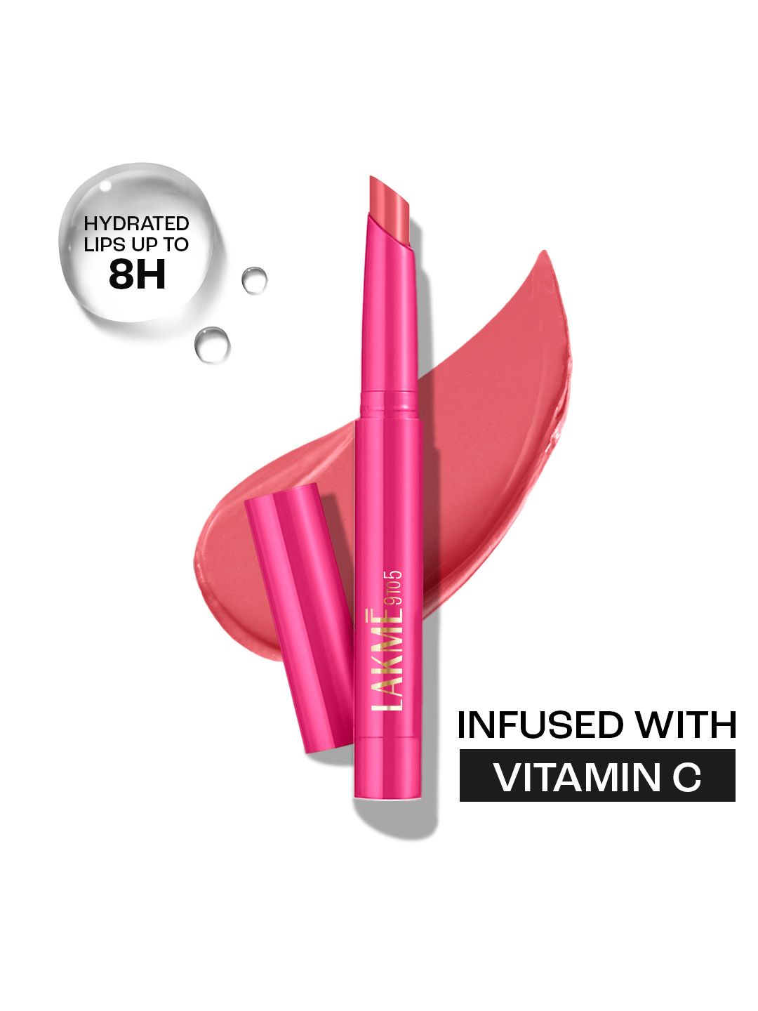 Lakme 9 to 5 Forever Matte Long-Lasting Hydration Lip Crayon with Vitamin C - Poise Pink-image-36