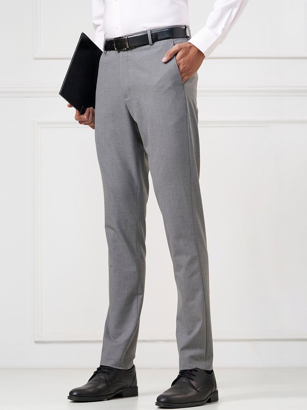 Peregrine by Pantaloons Men Slim Fit Trousers-picture-38