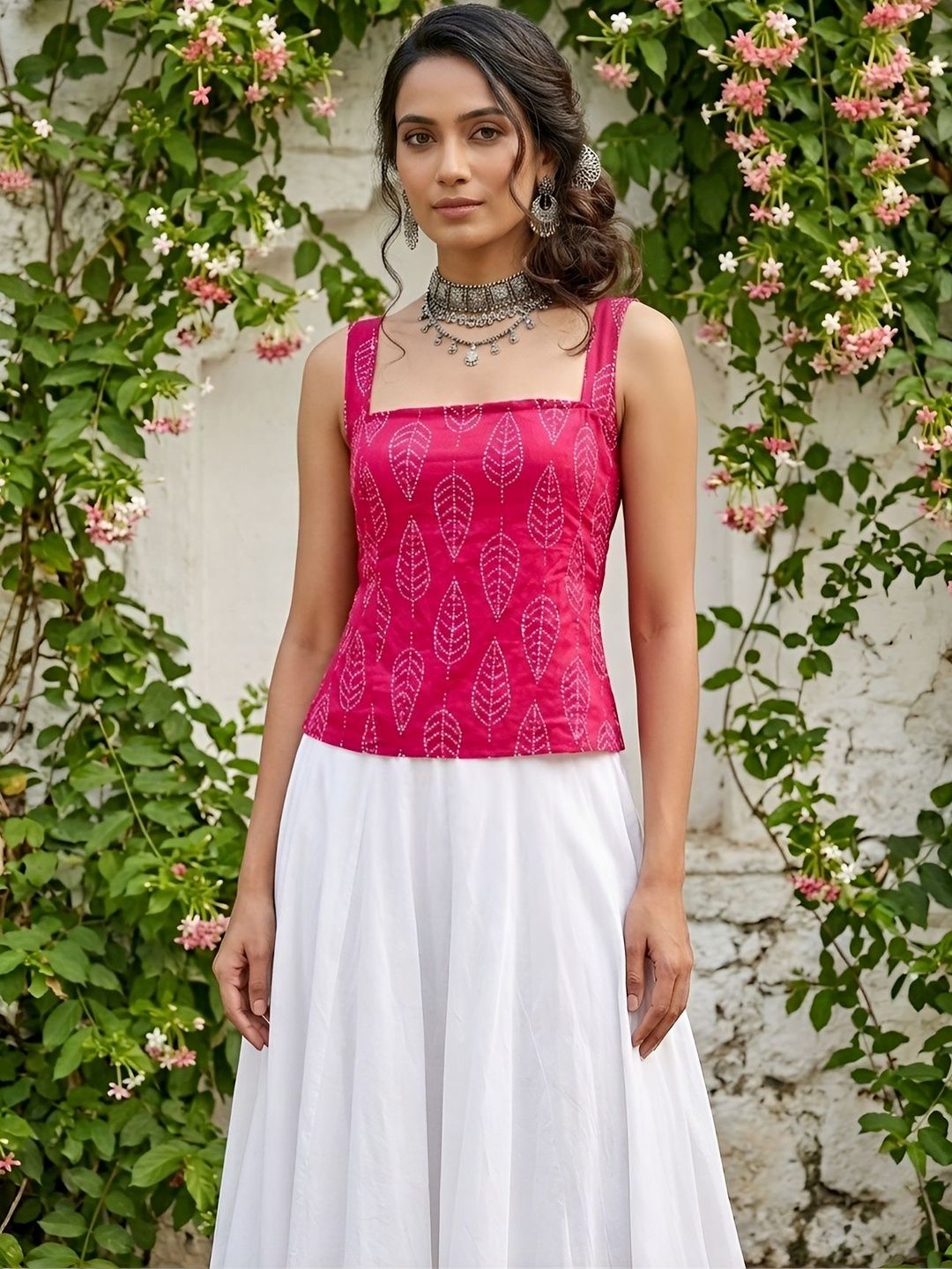 anouk rustic KEIYONA Print Cotton Crop Top-picture-29