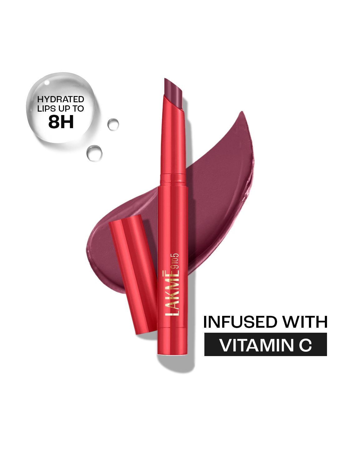 Lakme 9 to 5 Forever Matte Long-Lasting Hydration Lip Crayon with Vitamin C - Red Marsala-image-39