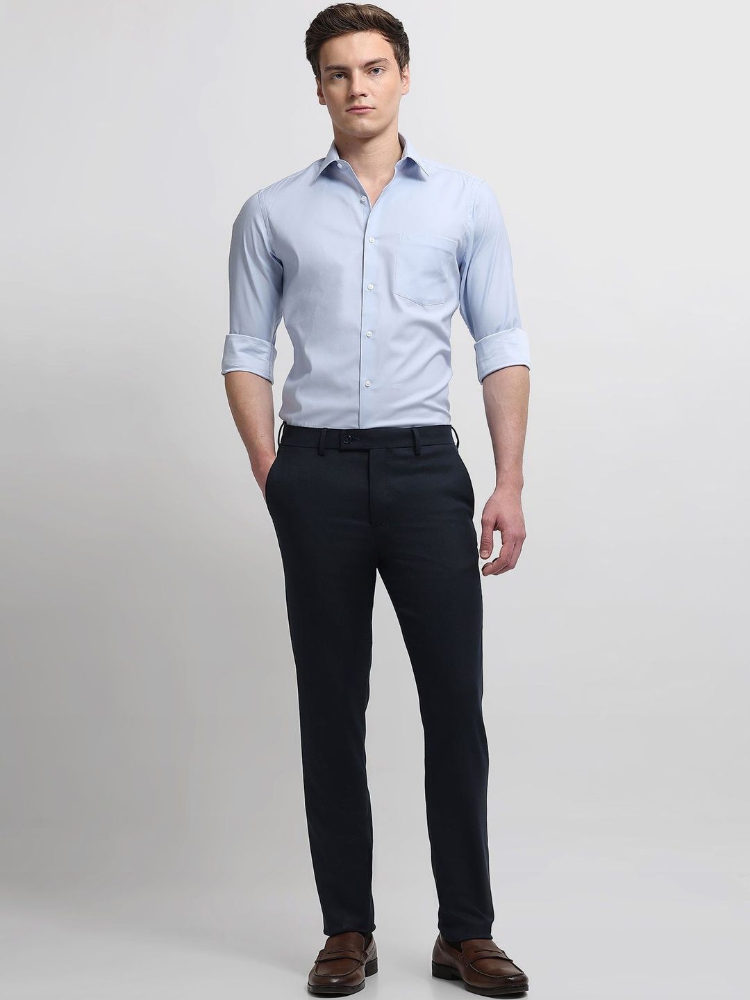 Arrow Men's Jackson Super Slim Fit Dobby Trousers-picture-11