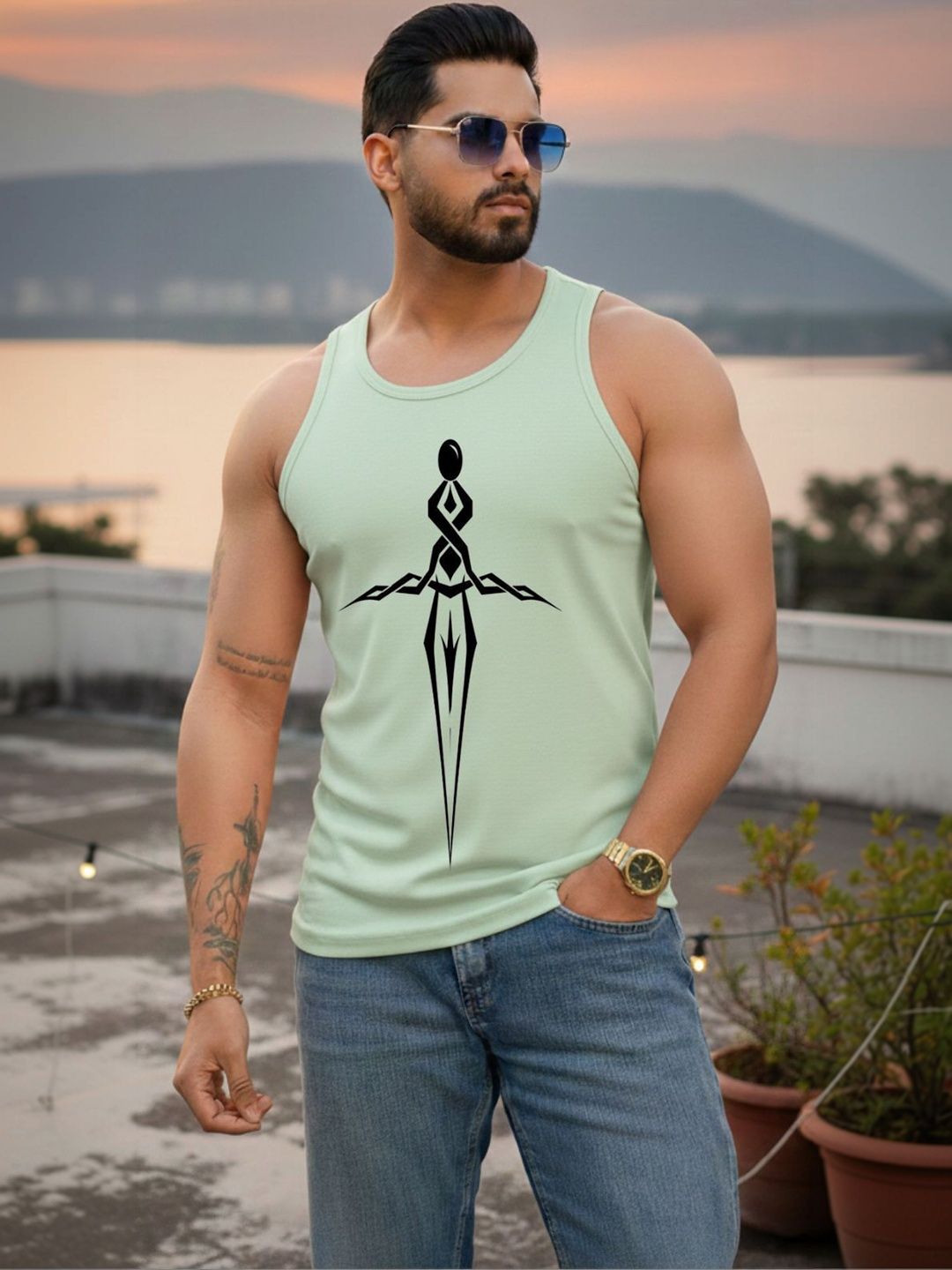 Vance Printed Gym Vest-picture-17