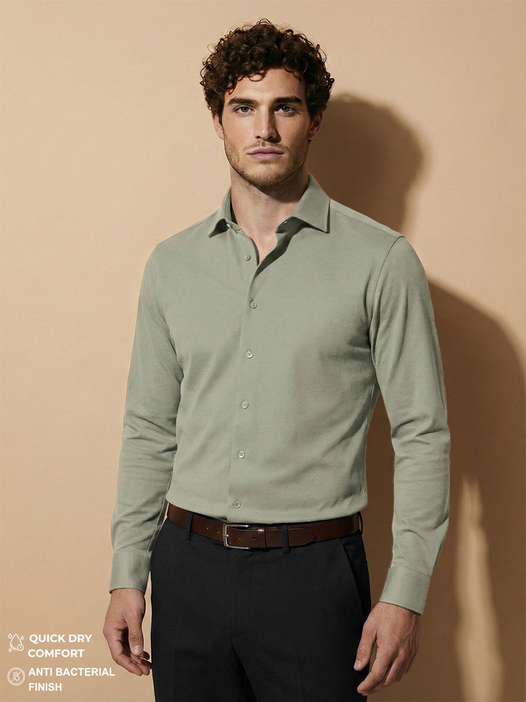 Van Heusen Textured Formal Shirt