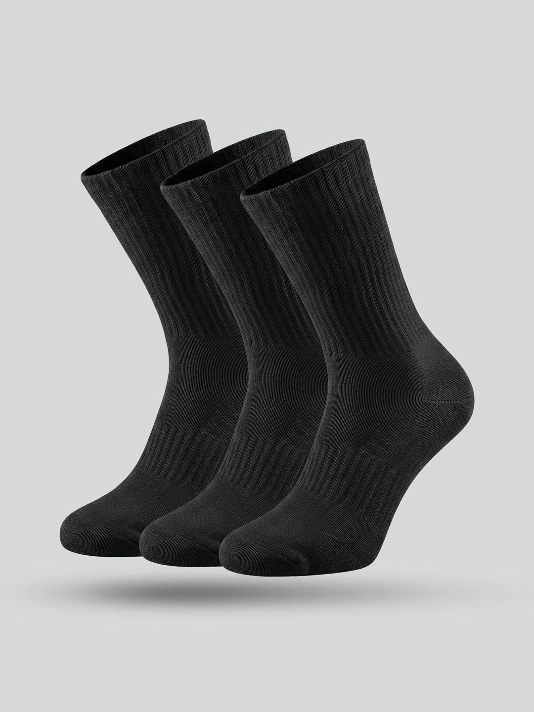 XYXX Men Pack of 3 Cotton Calf Length Socks-picture-56