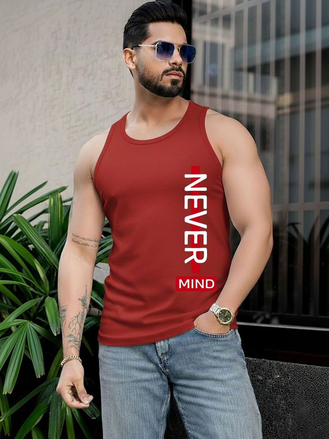 Vance Printed Gym Vest-image-47