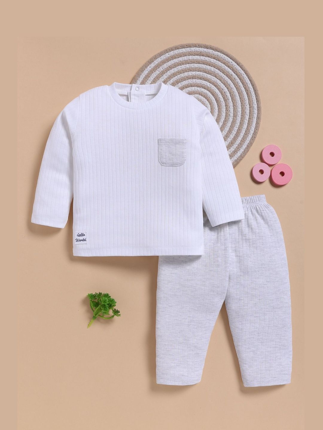 BABY GO Boys Solid T-shirt With Pyjamas Clothing Set-picture-43