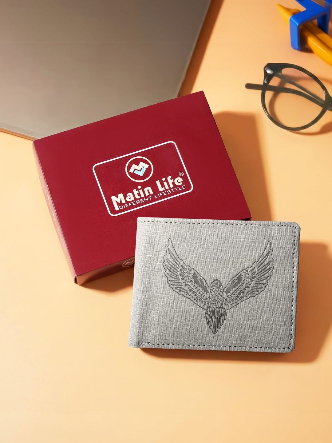 MATIN LIFE Men PU Two Fold Wallet-image-38