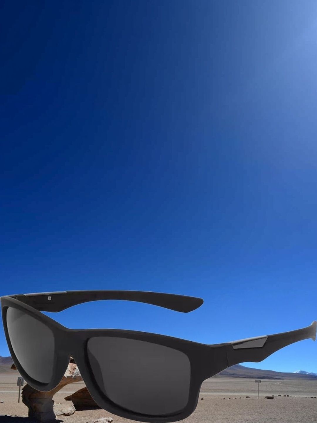 RICH CLUB Men Black Lens & Black Sunglasses with-picture-50