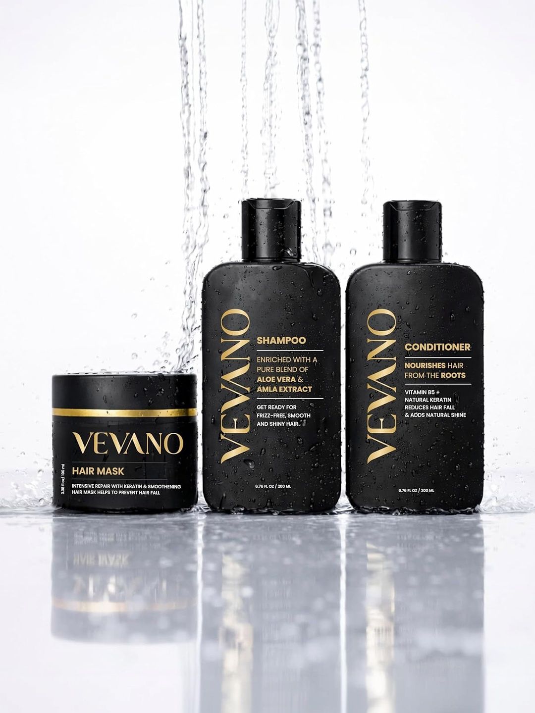 VEVANO Set Of 3 Aloe Vera & Amla Shampoo With Conditioner - 200ml Each & Hair Mask - 100ml-image-7