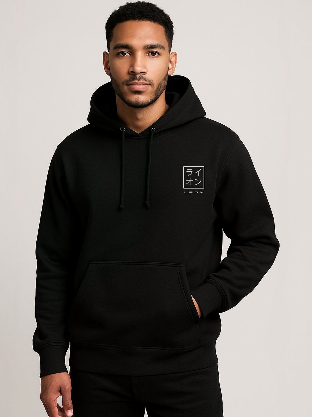 LEON Men Printed Hooded Sweatshirt-picture-15