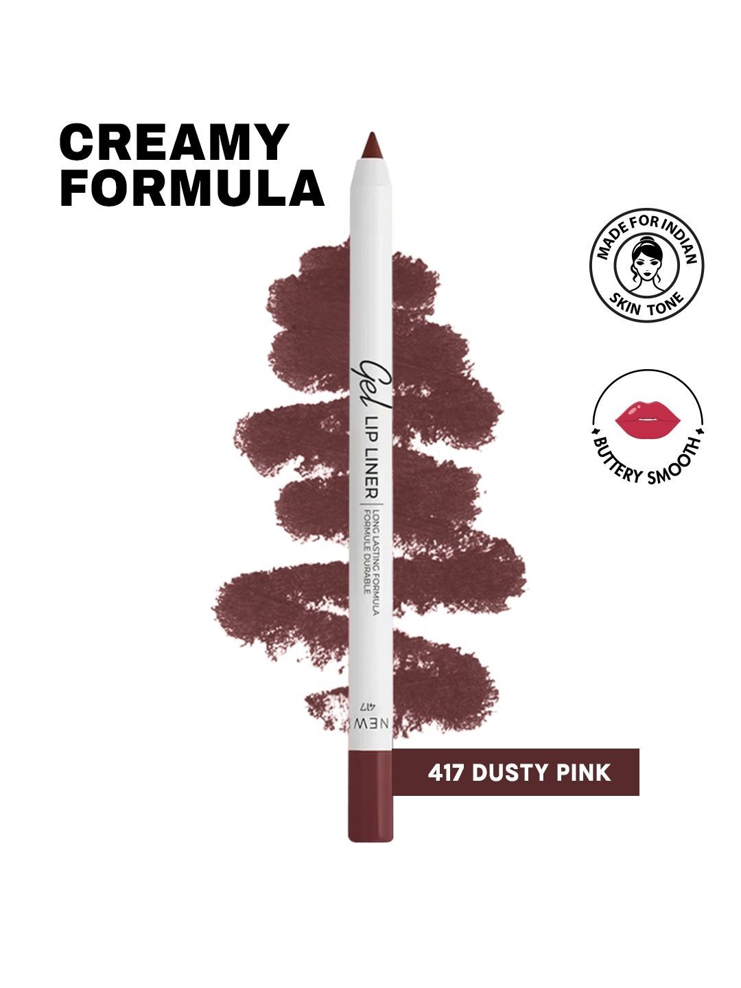 LAMEL Long lasting Gel Lip Liner - Dusty Pink 417 - 1.8 g-image-14