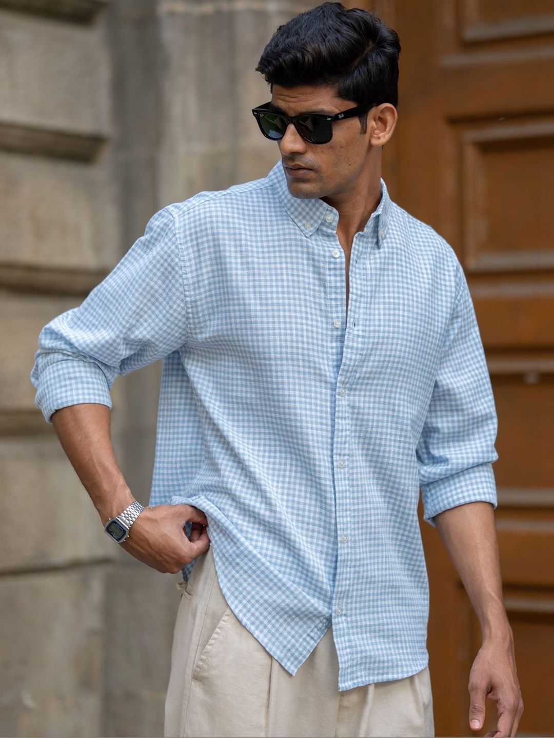 Powerlook Men Checked Casual Shirt-picture-36