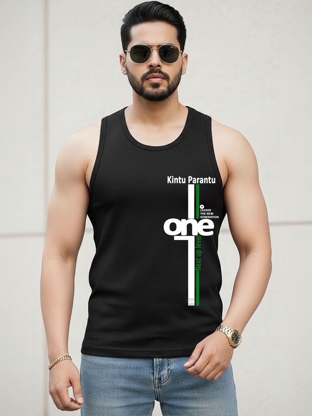Vance Printed Gym Vest-image-49