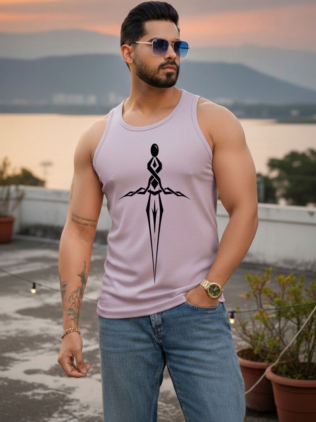 Vance Printed Gym Vest-picture-36