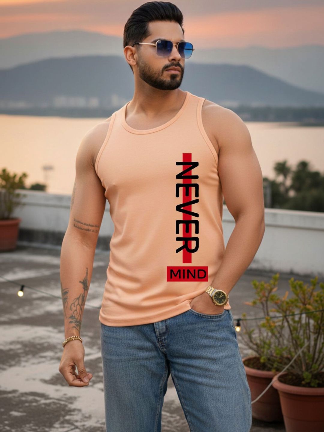 Vance Printed Gym Vest-image-48