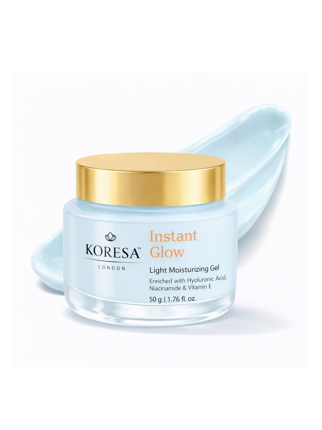 KORESA LONDON Instant Glow Light Moisturizing Gel with Hyaluronic Acid Moisturizer - 50 g-image-25