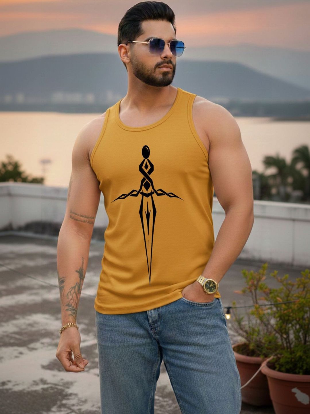 Vance Printed Gym Vest-picture-23