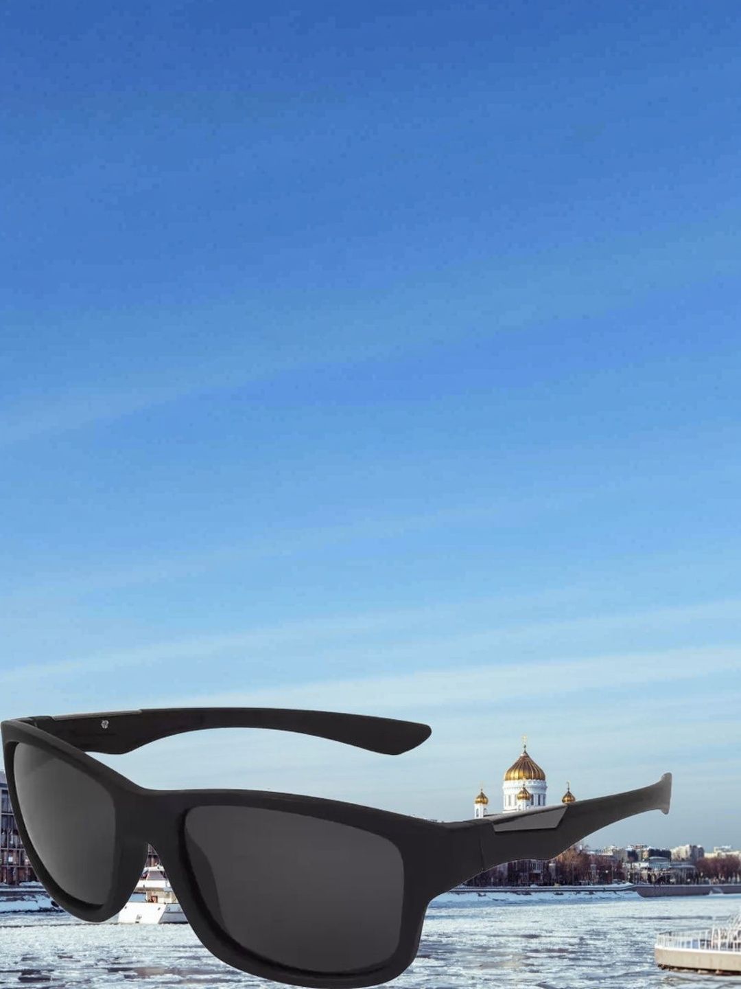 RICH CLUB Men Black Lens & Black Sunglasses with-picture-32