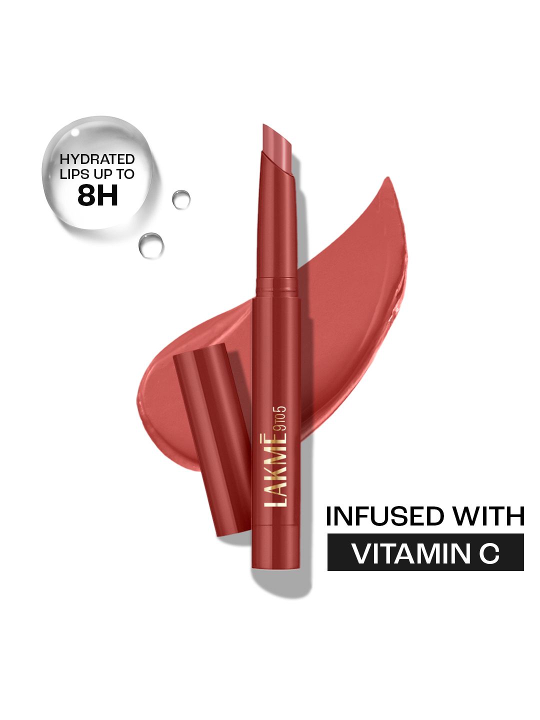 Lakme 9 to 5 Forever Matte Long-Lasting Hydration Lip Crayon with Vitamin C - Chic Nude-image-42