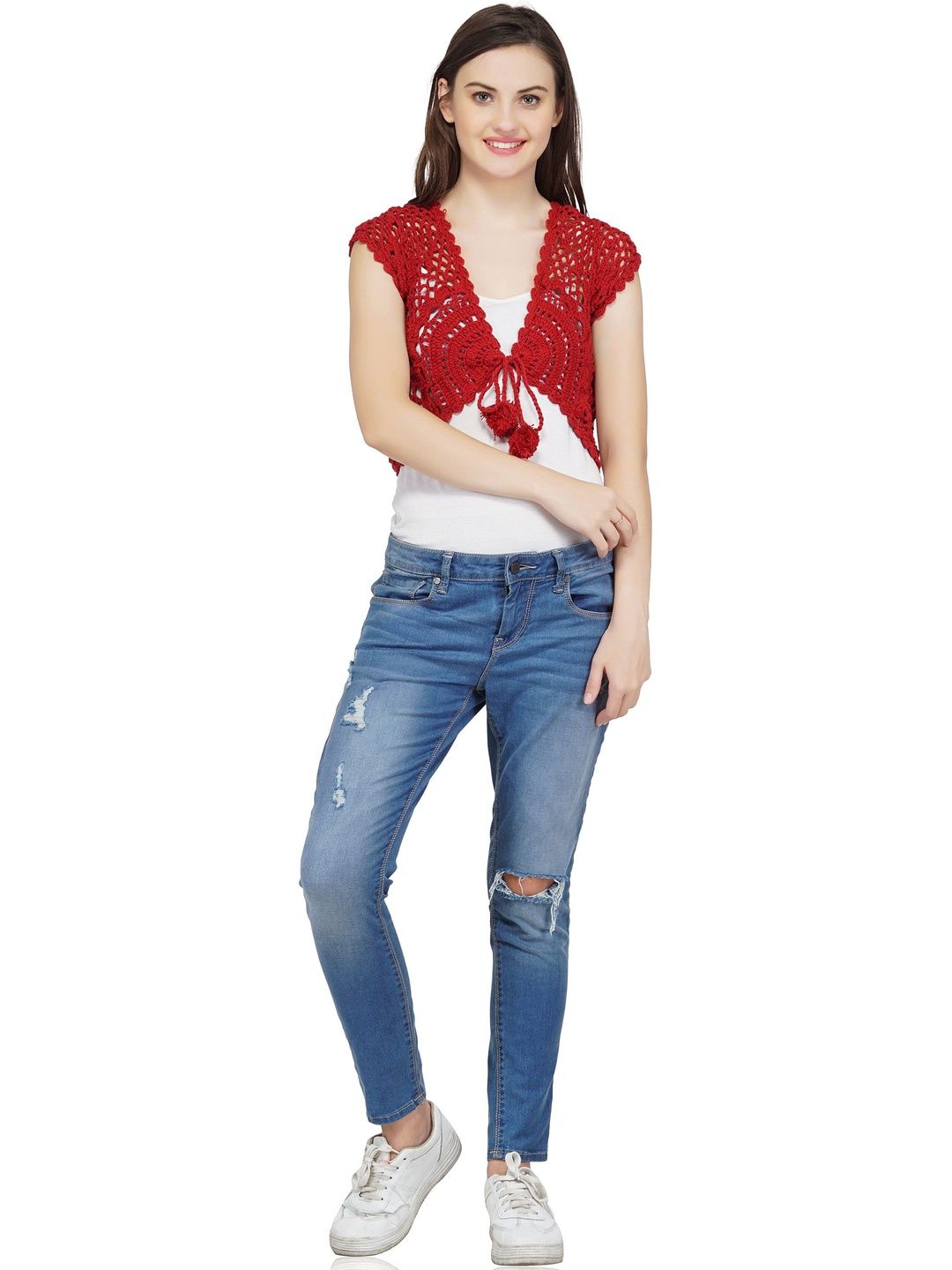USHA ENTERPRISES Women Printed Shrug-image-30
