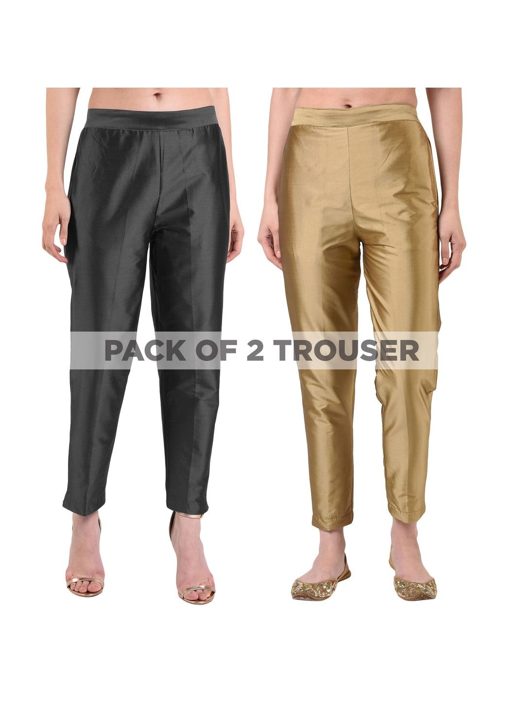 FLOREOS Women Relaxed Easy Wash Trousers-image-11
