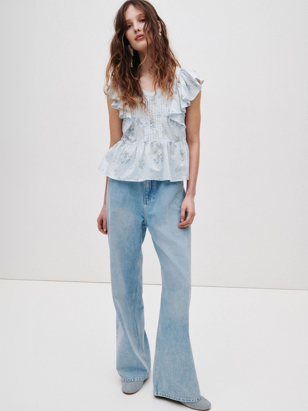 H&M Frill-trimmed Cotton Top-picture-24
