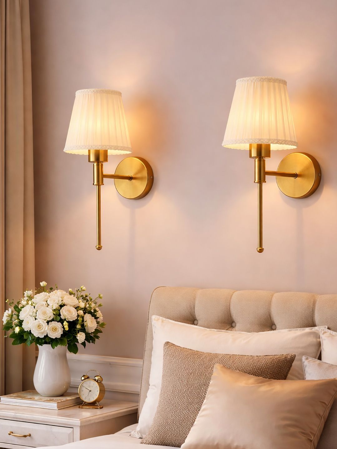 Decorcity White Metal Contemporary Wall Lamp-picture-12