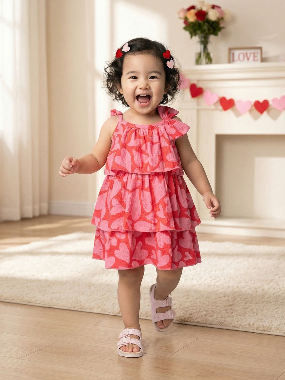 Nauti Nati Printed A-Line Polyester Dress-image-3