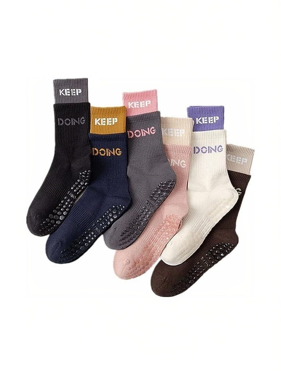 Eleg & Stilance Women Pack of 5 Cotton Assorted Patterned Calf Length Socks-picture-19