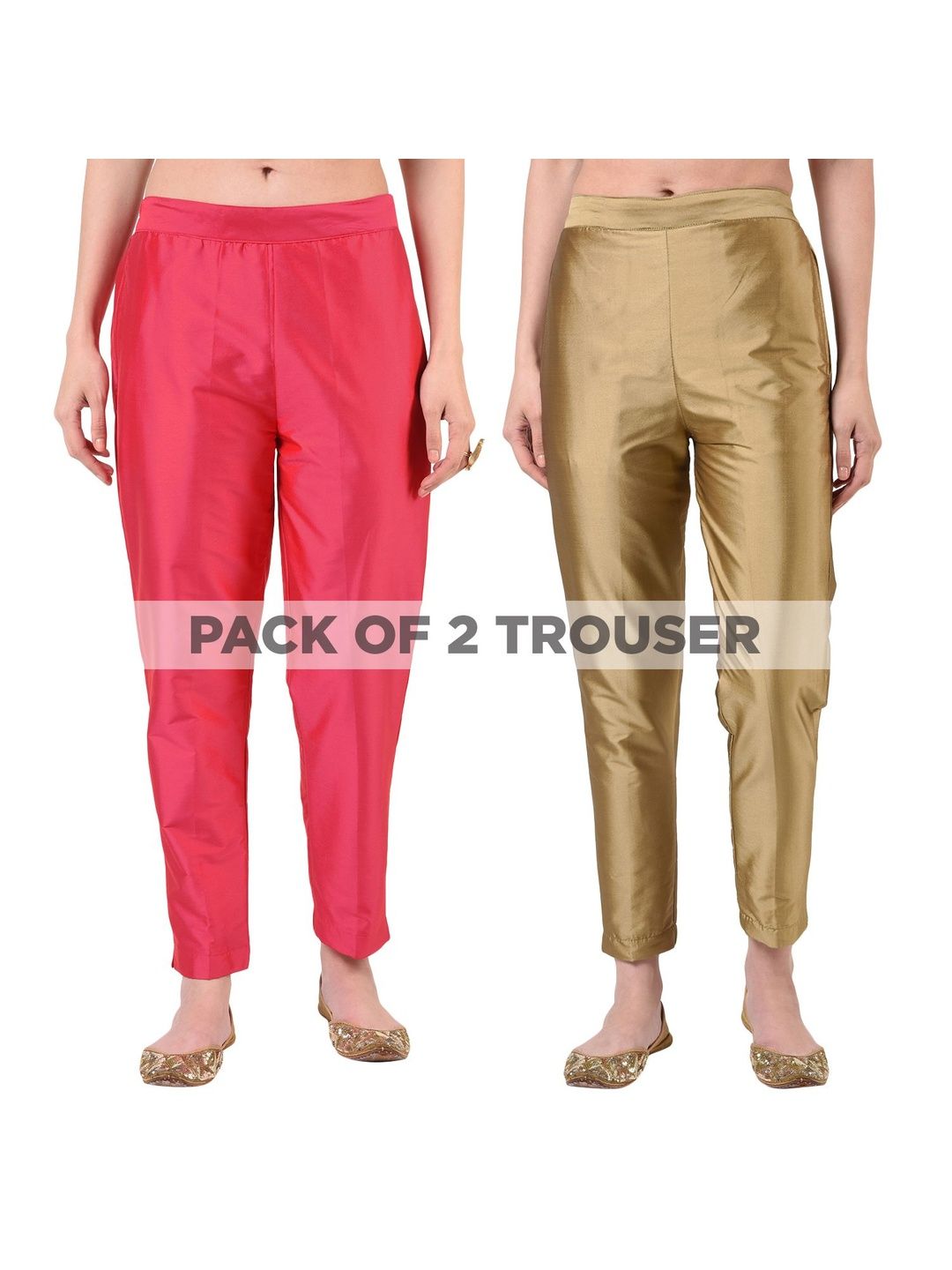 FLOREOS Women Relaxed Easy Wash Trousers-image-37