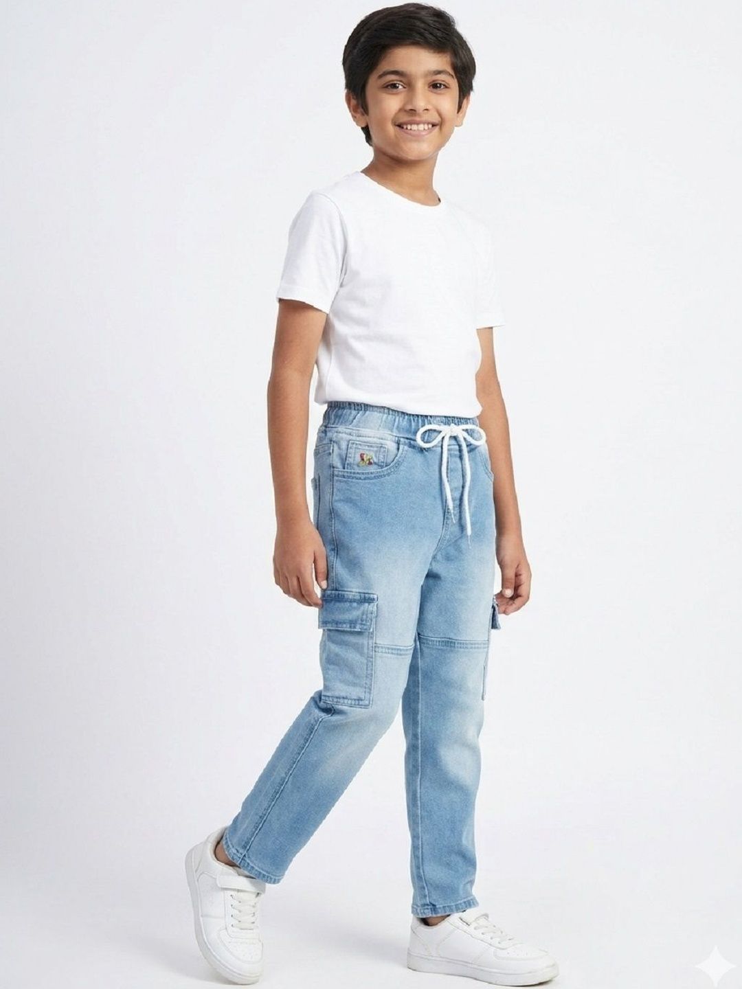 Knit N Knot Boys Relaxed Fit Mid-Rise Heavy Fade Stretchable Jeans-image-44
