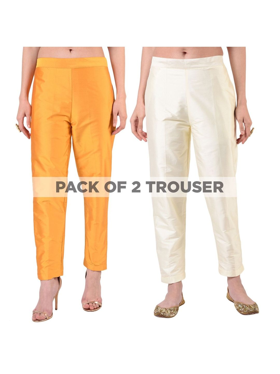 FLOREOS Women Relaxed Easy Wash Trousers-image-35