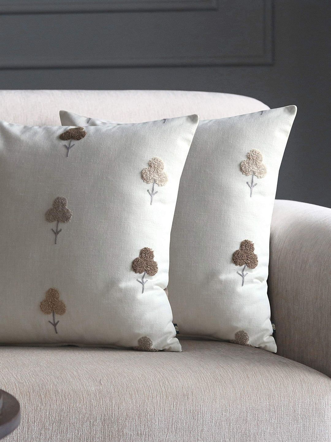 GM Off White Floral Square Cushion Covers-picture-36