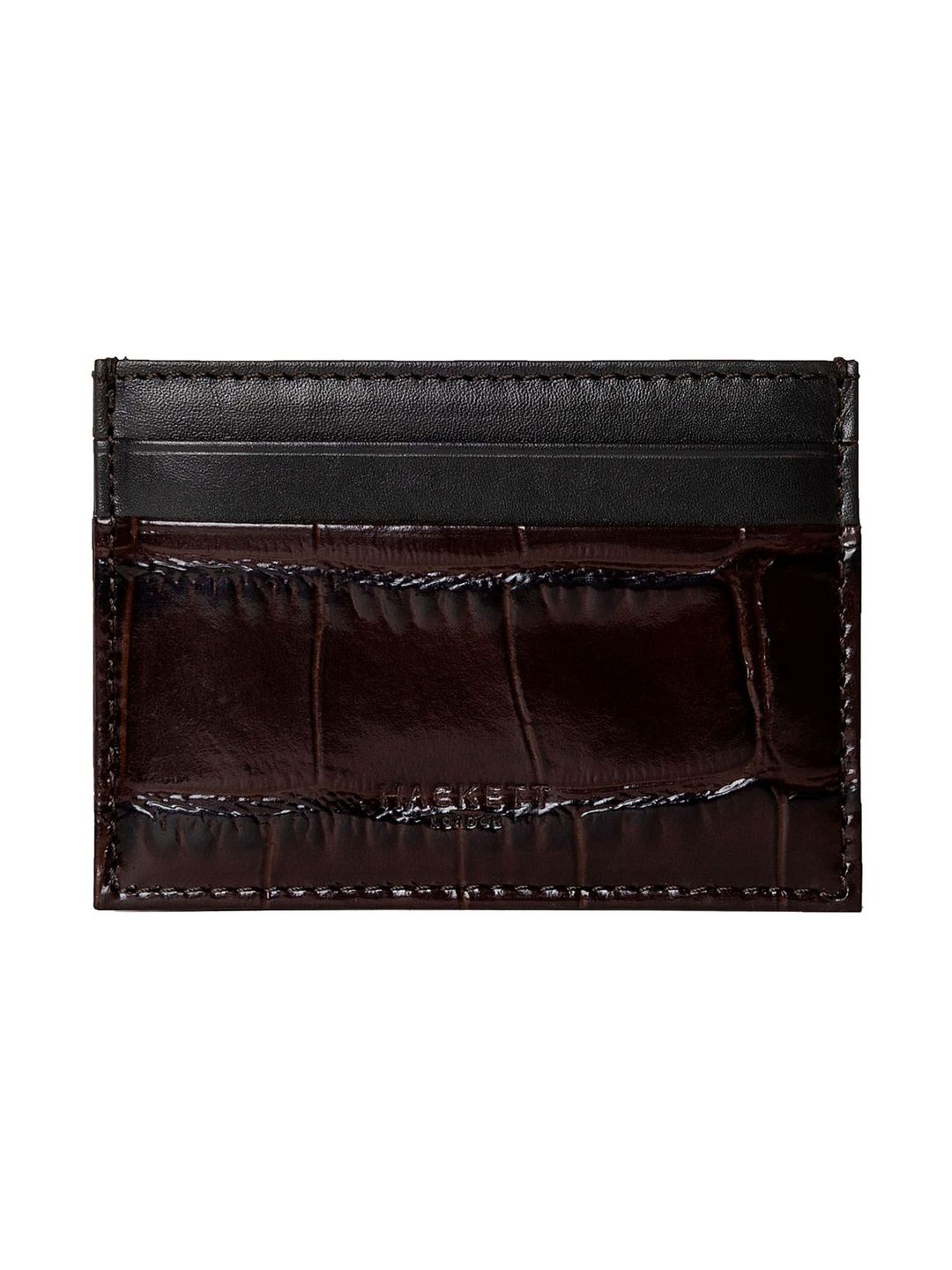HACKETT LONDON Men Textured Leather Card Holder-picture-26