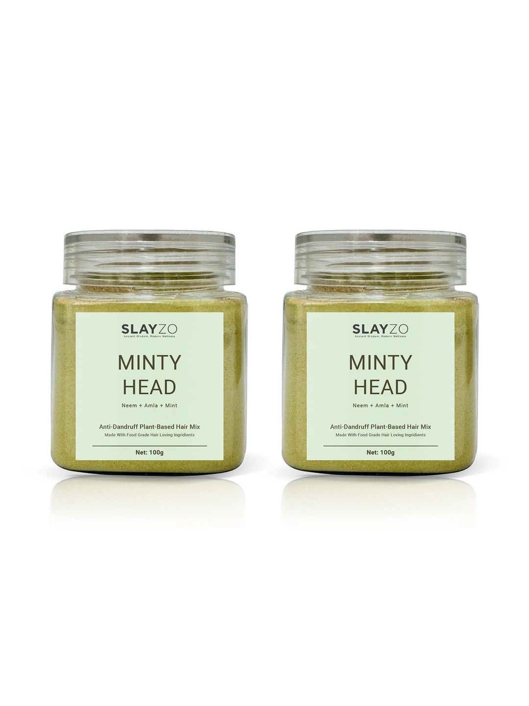 Slayzo Set Of 2 Minty Head Plant Based Hair Powder - 100 g Each-image-44
