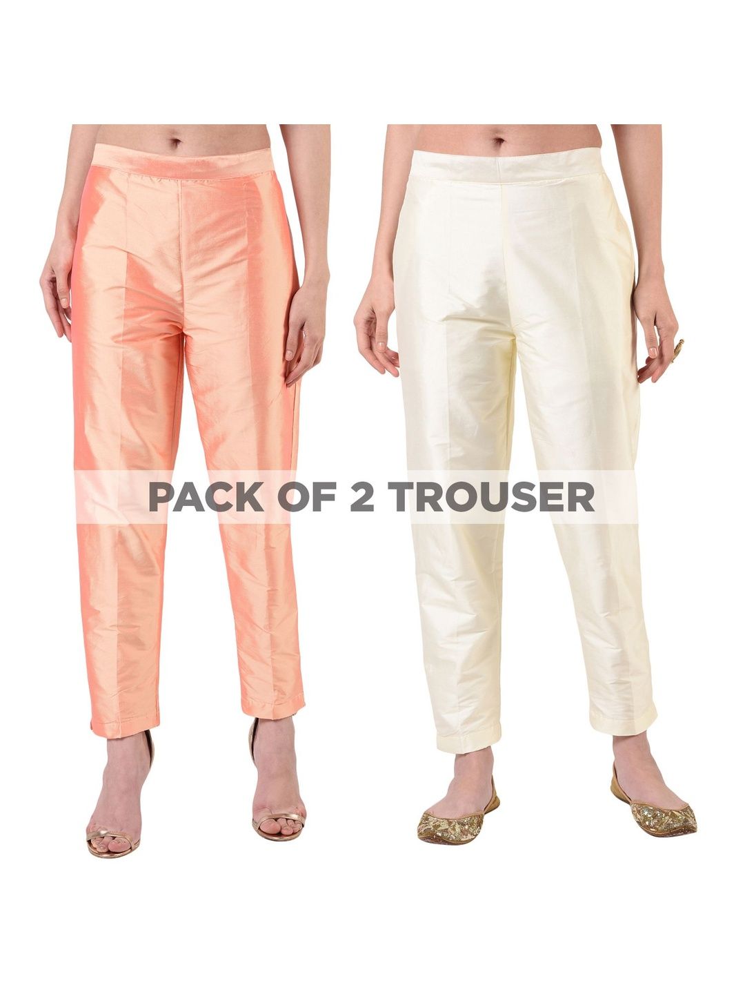 FLOREOS Women Relaxed Easy Wash Trousers-image-32