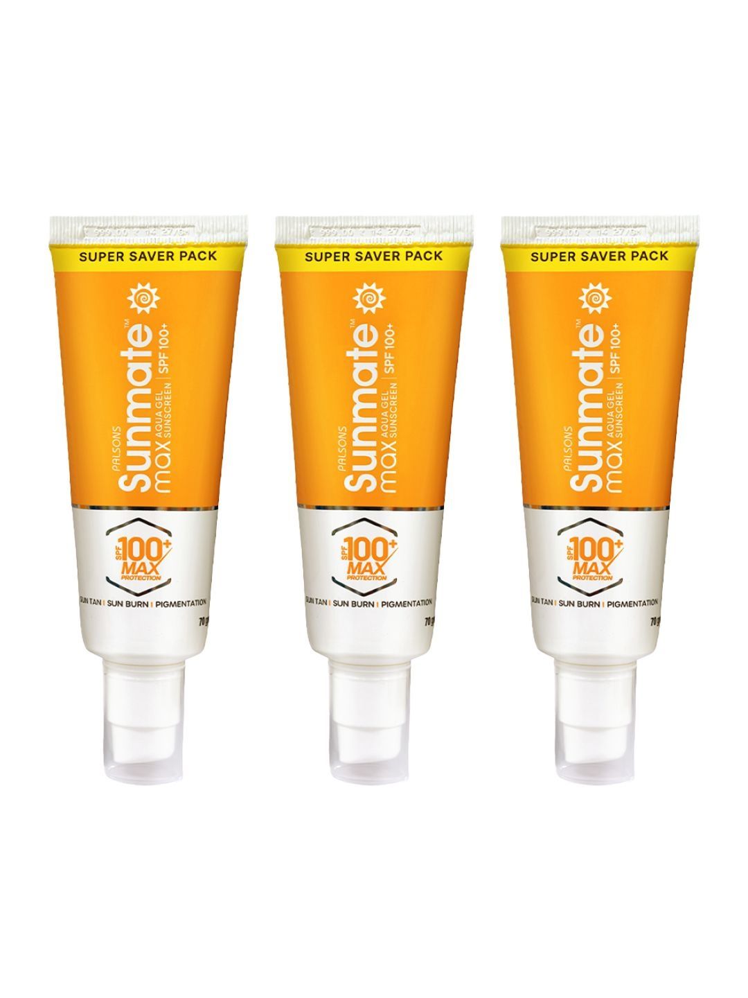 Sunmate Set Of 3 Max SPF100+ PA++++ Broad Spectrum Sunscreen - 70 g Each-image-48