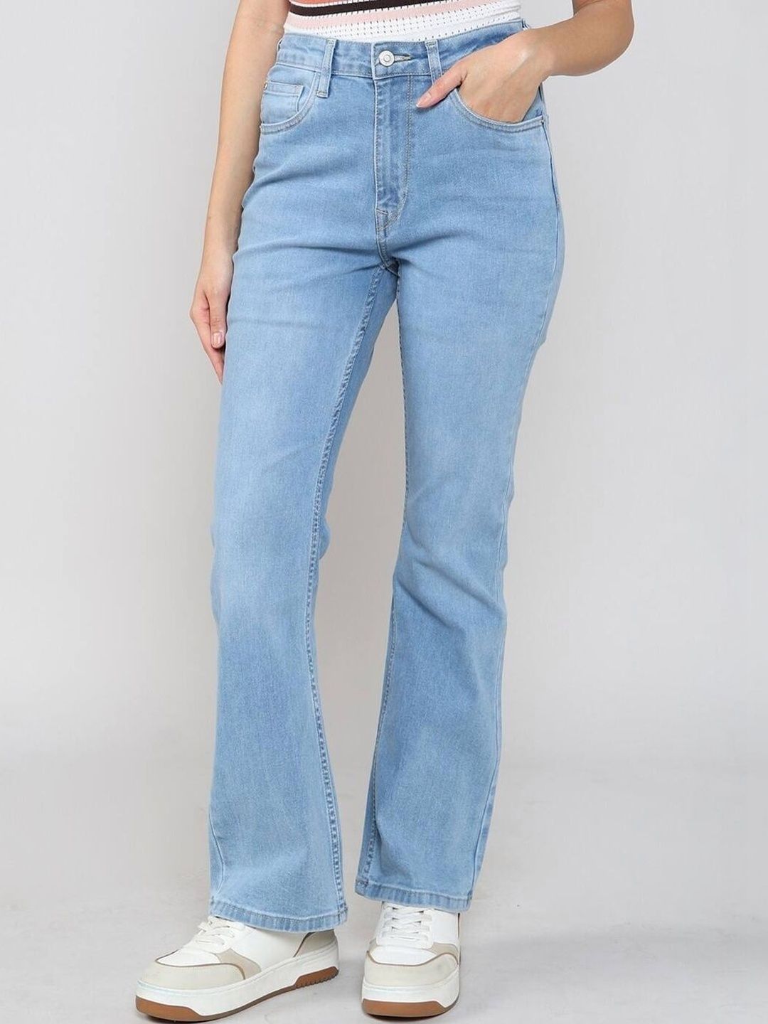 Lee Cooper Women Regular Fit High-Rise Light Fade Jeans-picture-10
