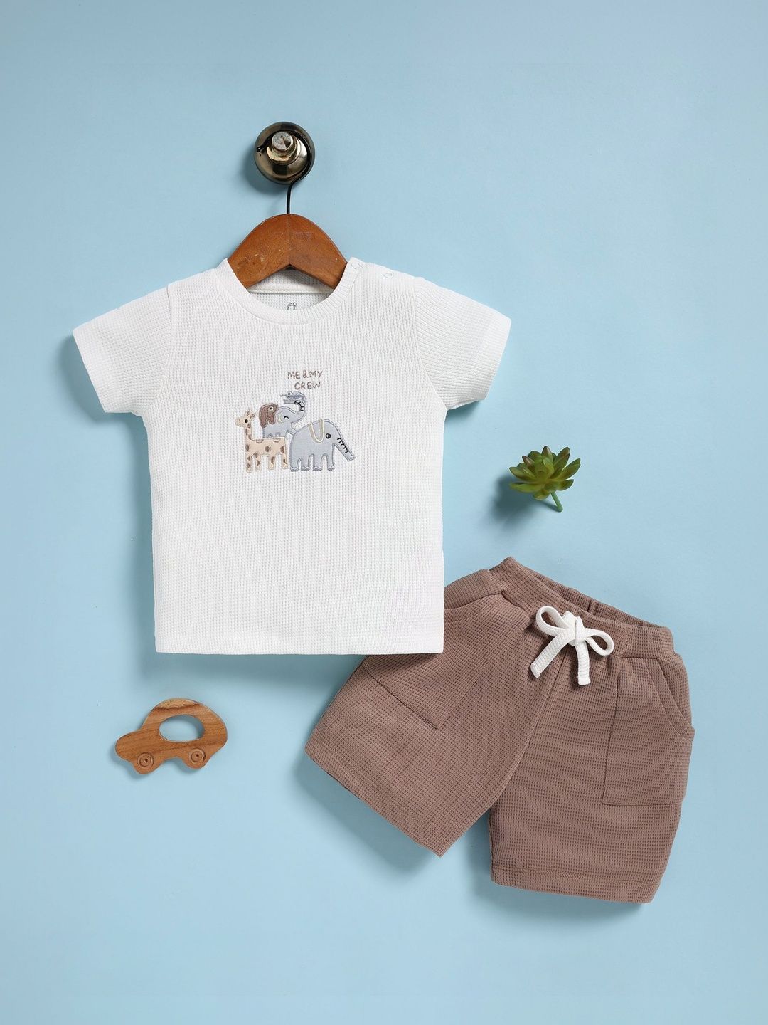 BABY GO Boy Printed Short Sleeves T-shirt And Short-picture-45