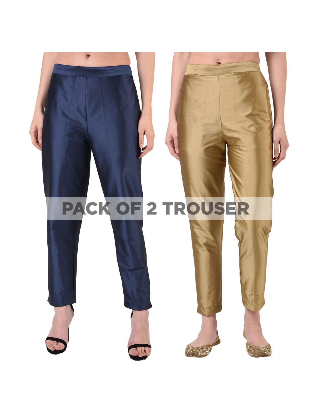 FLOREOS Women Relaxed Easy Wash Trousers-image-36