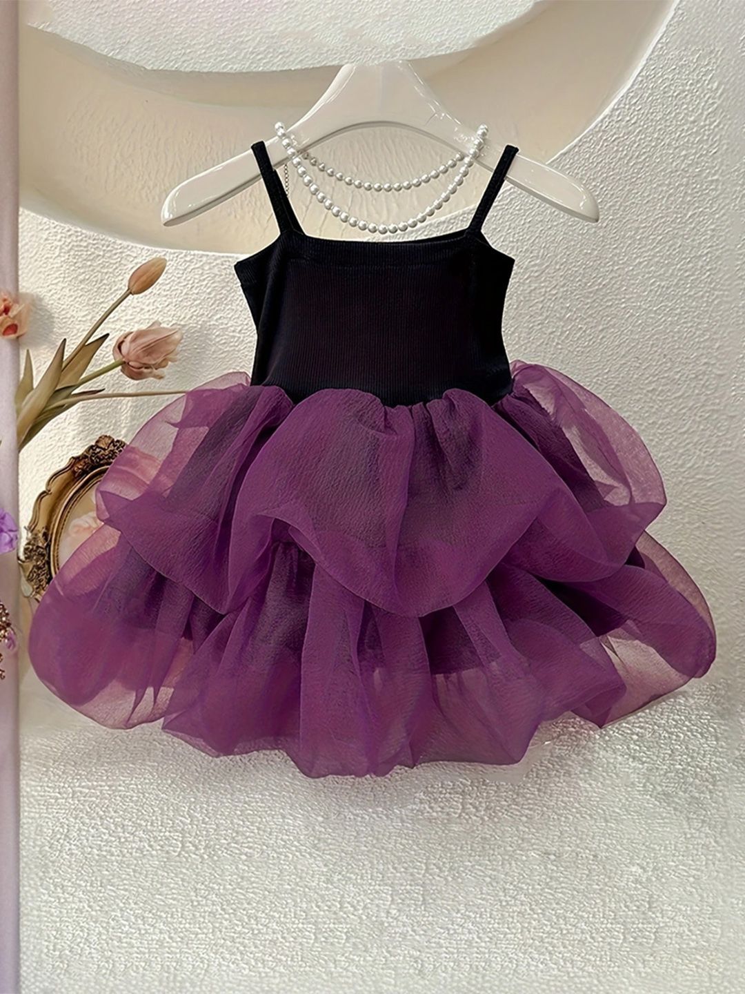 INCLUD Ruffled Net Mini Dress-image-31