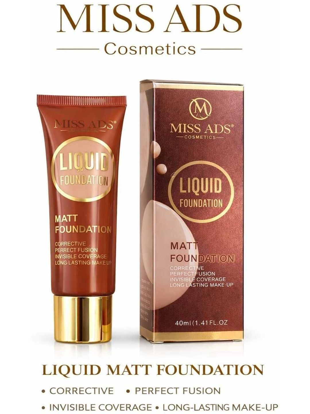 MISS ADS Long-Lasting Liquid Matt Foundation - 40 ml - MAFC11-picture-20